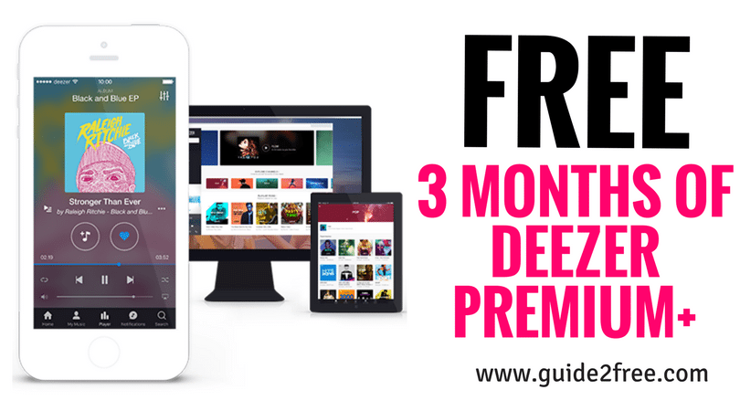 Deezer premium 3 months free premium